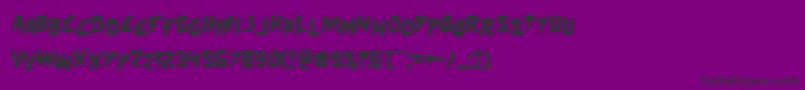 Hotkissstag Font – Black Fonts on Purple Background