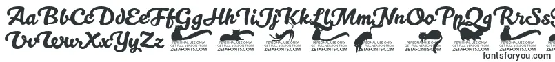 Kittenswashtrial-fontti – sarjakuvafontit