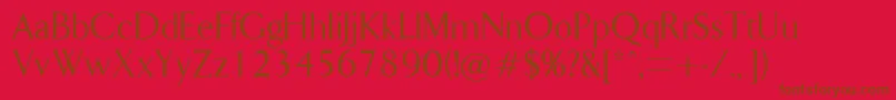 Lapidary Font – Brown Fonts on Red Background