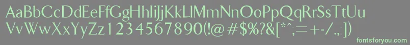 Lapidary-Schriftart – Grüne Schriften auf grauem Hintergrund