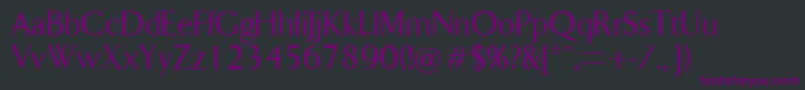 Lapidary Font – Purple Fonts on Black Background