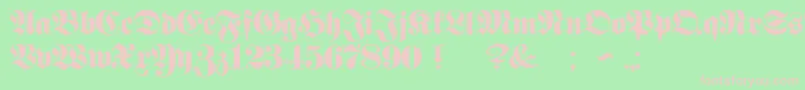 ProclamateHeavy Font – Pink Fonts on Green Background