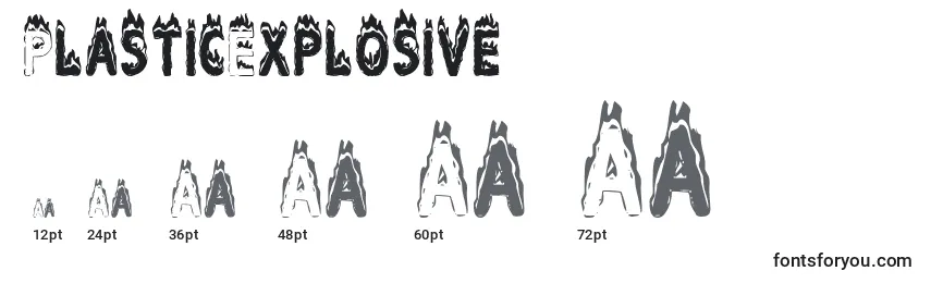 PlasticExplosive Font Sizes