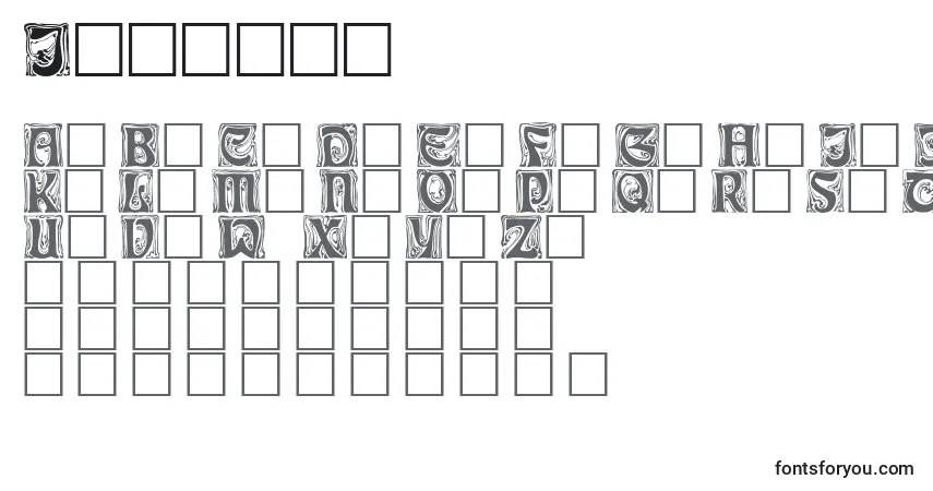 Schriftart Ianbent – Alphabet, Zahlen, spezielle Symbole