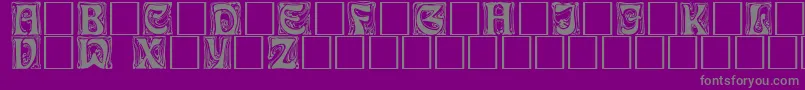 fuente Ianbent – Fuentes Grises Sobre Fondo Morado