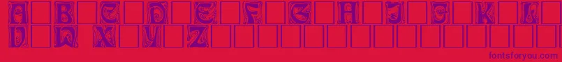 Шрифт Ianbent – фиолетовые шрифты на красном фоне
