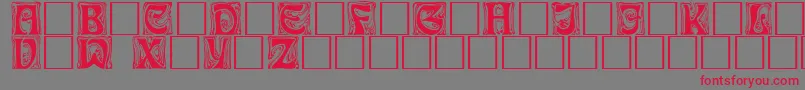 Ianbent Font – Red Fonts on Gray Background