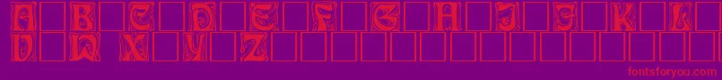 Ianbent Font – Red Fonts on Purple Background