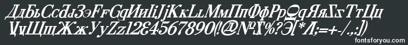 CyberiaBoldItalic Font – White Fonts on Black Background