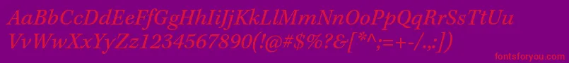 KeplerstdItcapt Font – Red Fonts on Purple Background