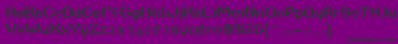 フォントColumboRegular – 紫の背景に黒い文字