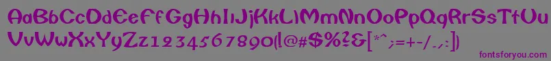 ColumboRegular Font – Purple Fonts on Gray Background