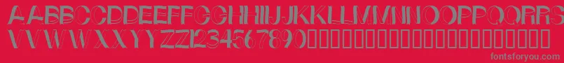 Curlyribbons Font – Gray Fonts on Red Background
