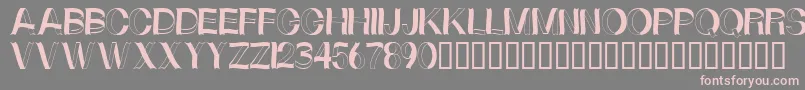 Curlyribbons Font – Pink Fonts on Gray Background