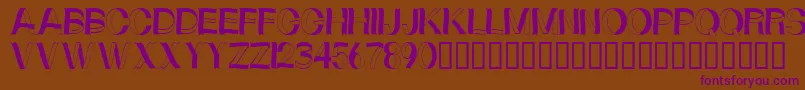 Curlyribbons Font – Purple Fonts on Brown Background