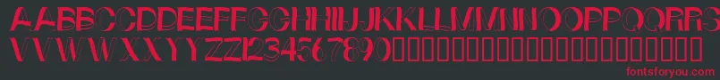 Curlyribbons Font – Red Fonts on Black Background