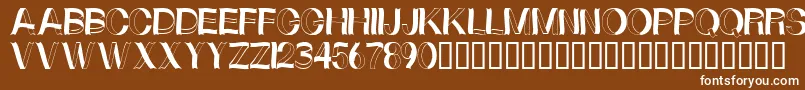 Curlyribbons Font – White Fonts on Brown Background