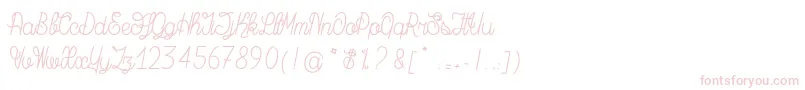 MagicBeanSalade Font – Pink Fonts on White Background