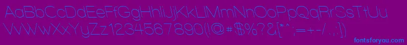 WalkwayRevoblique Font – Blue Fonts on Purple Background