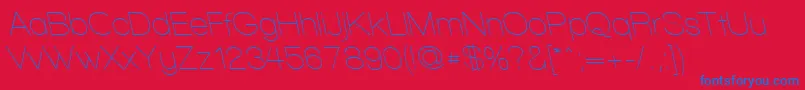 WalkwayRevoblique Font – Blue Fonts on Red Background