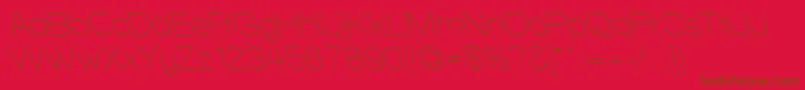 WalkwayRevoblique Font – Brown Fonts on Red Background