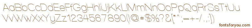 Шрифт WalkwayRevoblique – коричневые шрифты на белом фоне