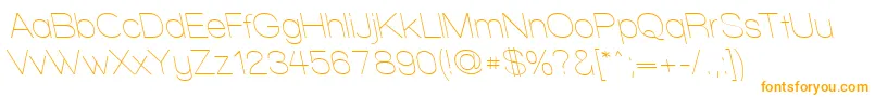 WalkwayRevoblique Font – Orange Fonts on White Background