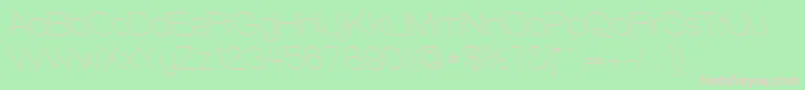 WalkwayRevoblique Font – Pink Fonts on Green Background