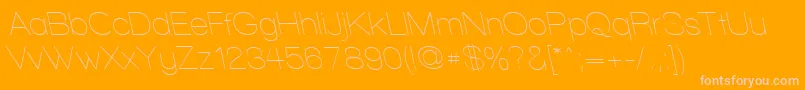 WalkwayRevoblique Font – Pink Fonts on Orange Background