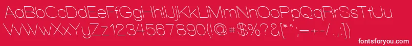 WalkwayRevoblique Font – White Fonts on Red Background