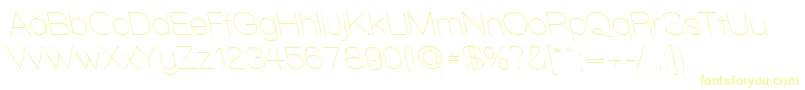 Шрифт WalkwayRevoblique – жёлтые шрифты