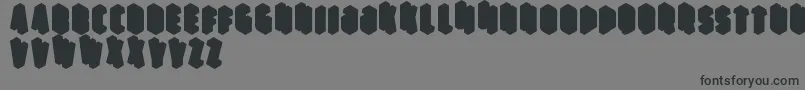 Perspective Font – Black Fonts on Gray Background