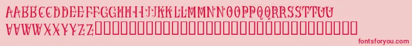 KrLadybug Font – Red Fonts on Pink Background