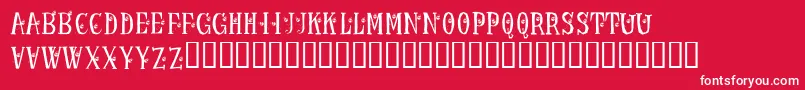 KrLadybug Font – White Fonts on Red Background