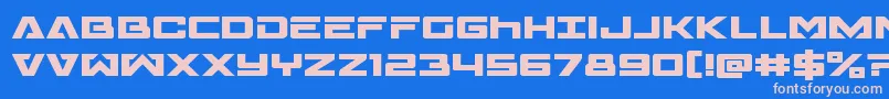 Transamericaexpand Font – Pink Fonts on Blue Background