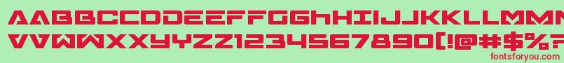 Transamericaexpand Font – Red Fonts on Green Background