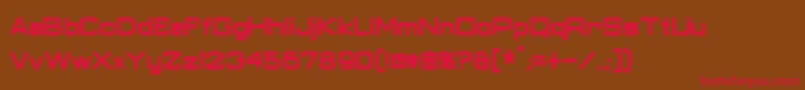 ClassicRobotCondensedBold Font – Red Fonts on Brown Background