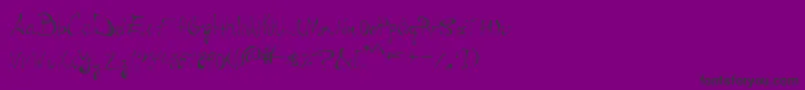 MedullaOblongata Font – Black Fonts on Purple Background