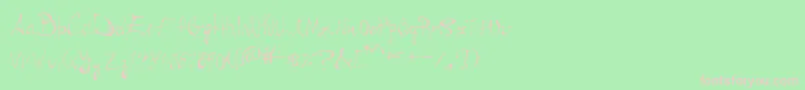 MedullaOblongata Font – Pink Fonts on Green Background