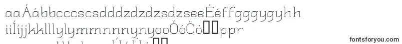 Quadlate-fontti – unkarilaiset fontit