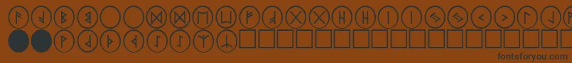 Más sobre la fuente PrRunestones2 fuente PrRunestones2 – Fuentes Negras Sobre Fondo Marrón