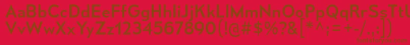MesmerizeRg Font – Brown Fonts on Red Background