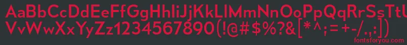 MesmerizeRg Font – Red Fonts on Black Background