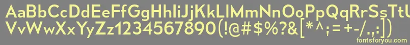 More about MesmerizeRg Font MesmerizeRg Font – Yellow Fonts on Gray Background