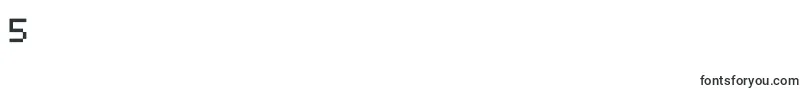 Bpdotssquarebold Font – Fonts for Digit 5