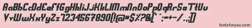 Шрифт Swedfso – чёрные шрифты на розовом фоне