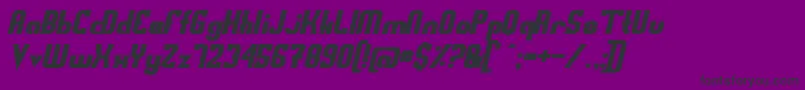 Swedfso-Schriftart – Schwarze Schriften auf violettem Hintergrund
