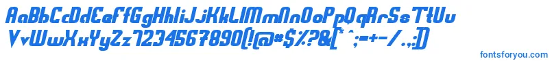 Swedfso-Schriftart – Blaue Schriften auf weißem Hintergrund