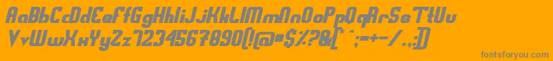 Шрифт Swedfso – серые шрифты на оранжевом фоне