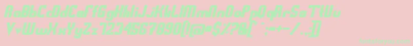 Swedfso Font – Green Fonts on Pink Background